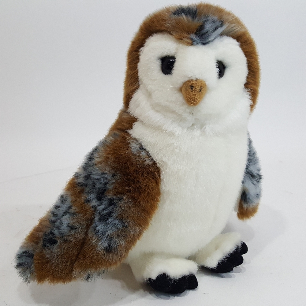 Jaag Plush Spotted Owl Movable Poseable Head 11"